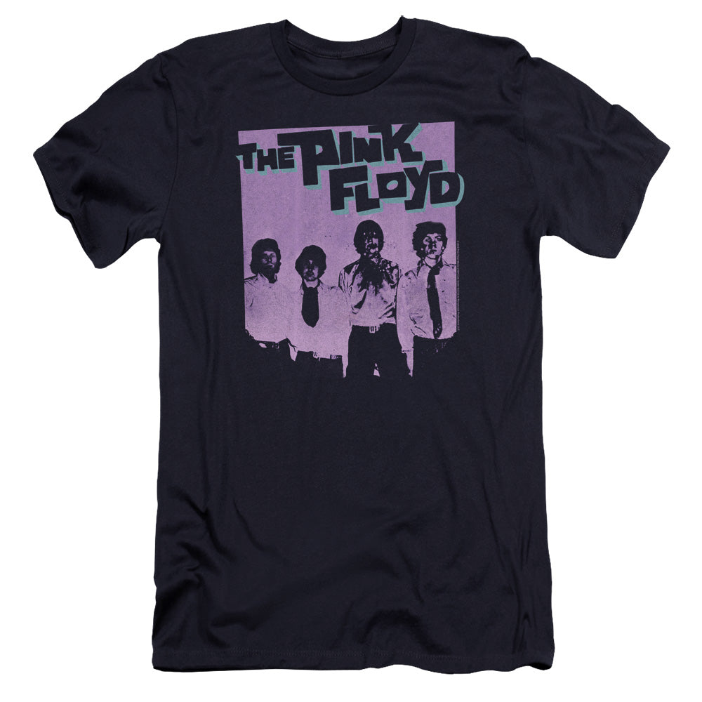 Pink Floyd Paint Box Hbo Premium Bella Canvas Slim Fit Mens T Shirt Navy