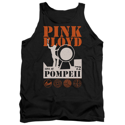 Pink Floyd Pompeii Mens Tank Top Shirt Black