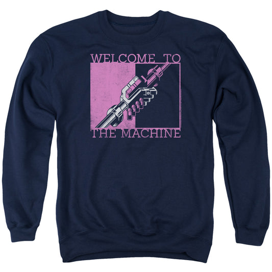 Pink Floyd Welcome To The Machine Mens Crewneck Sweatshirt Navy