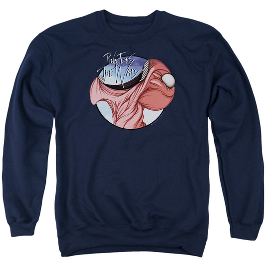 Pink Floyd Open Wide Mens Crewneck Sweatshirt Navy