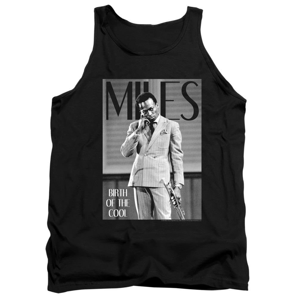 Miles Davis Simply Cool Mens Tank Top Shirt Black