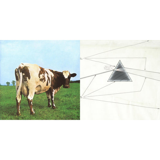 Pink Floyd - Dark Side Of The Moon Live At Wembley Empire Pool 1974 & Atom Heart Mother (180G/Gatefold/2016 Version) - LP Vinyl Bundle