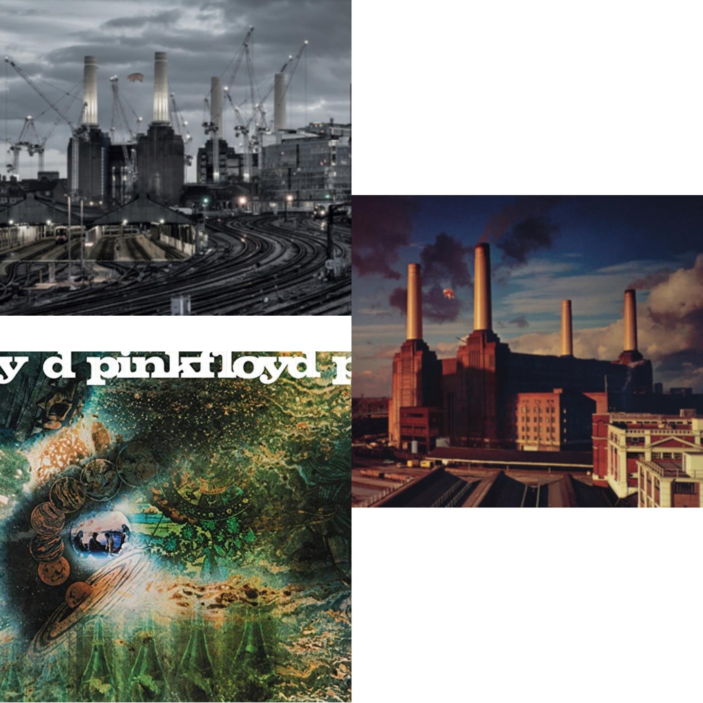 Pink Floyd - Animals (2018 Remix) (180G) & Saucerful Of Secrets (180G) & Animals (180G) (2016 Version) - LP Vinyl Bundle