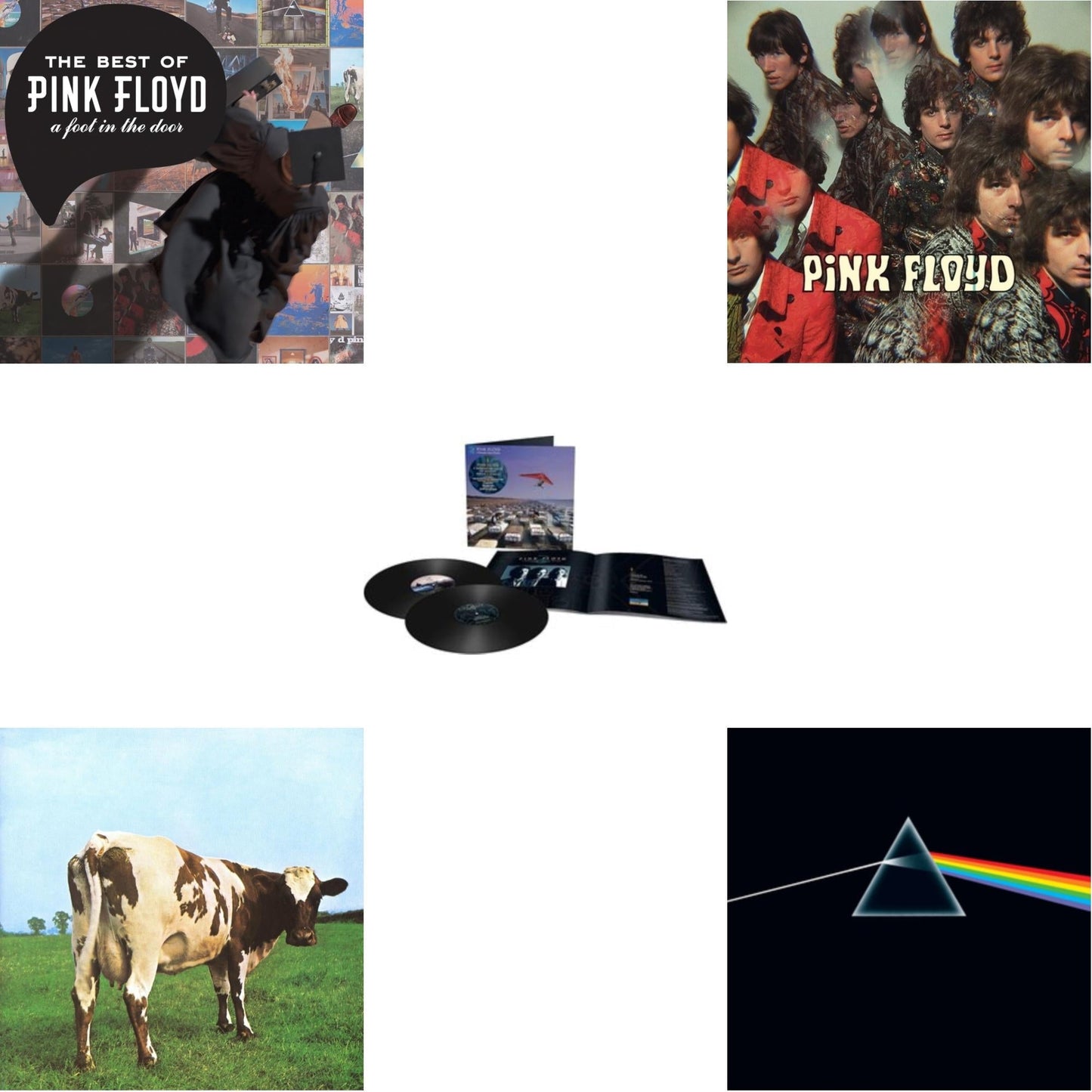 Pink Floyd - Momentary Lapse Of Reason (Remixed & Updated) (2LP) & Piper At The Gates Of Dawn (Mono Version) & Dark Side Of The Moon (50Th Anniversary Remaster) & Atom Heart Mother (180G/Gatefold/2016 Version) & Best Of Pink Floyd: A Foot In Door