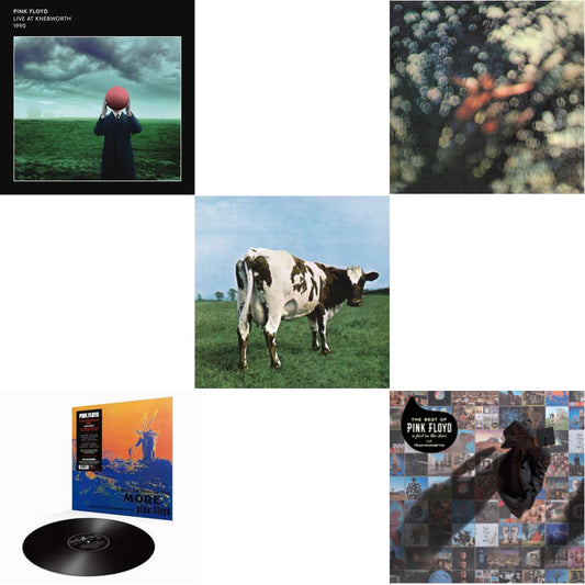 Pink Floyd - Live At Knebworth 1990 (2LP/180G/45 RPM) & More (180G) & Atom Heart Mother (180G/Gatefold/2016 Version) & Obscured By Clouds (180G/2016 Version) & Best Of Pink Floyd: A Foot In Door (2LP/180G Vinyl)