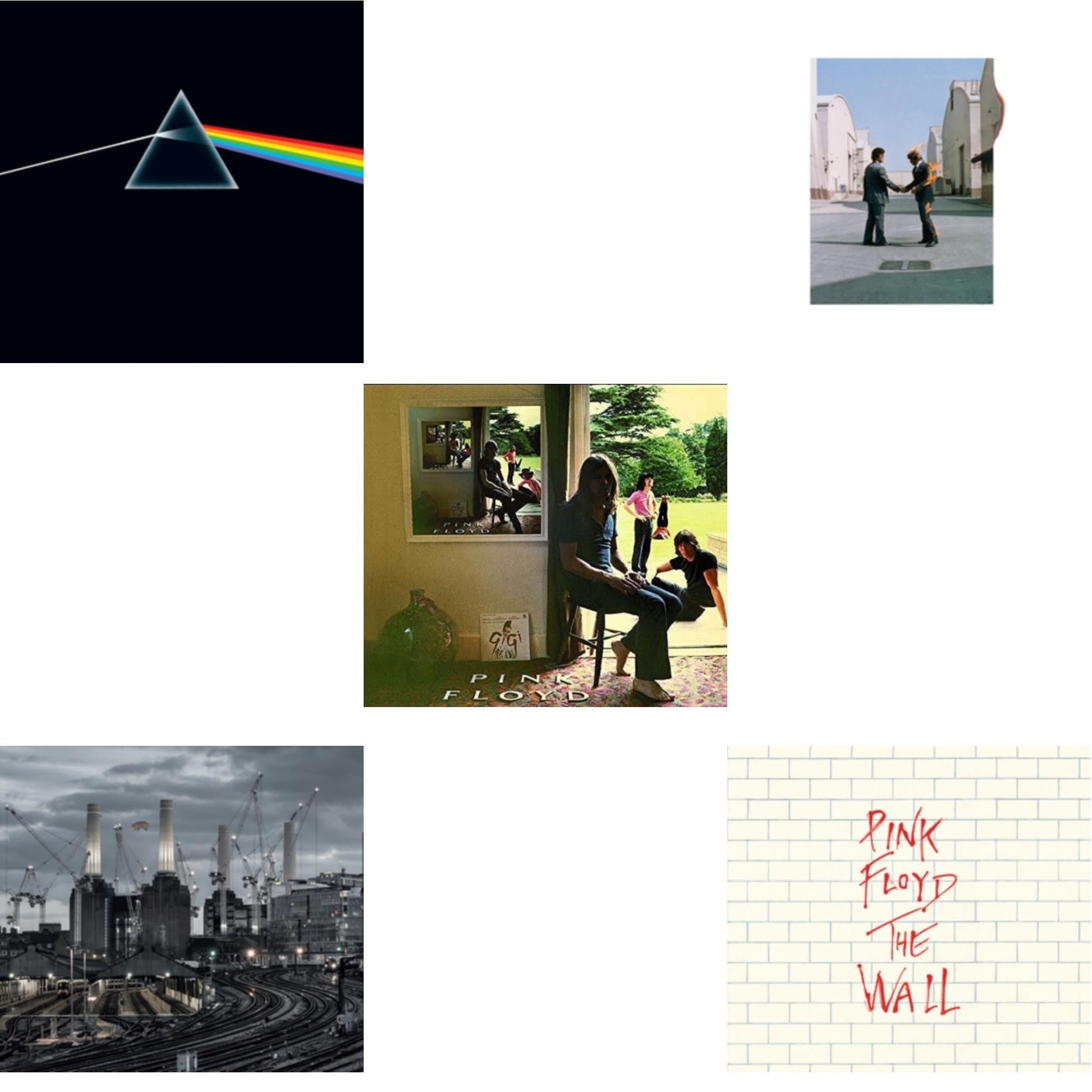 Pink Floyd - Animals (2018 Remix) & Dark Side Of The Moon (50Th Anniversary Remaster) & Ummagumma & Wish You Were Here & Wall - CD Bundle