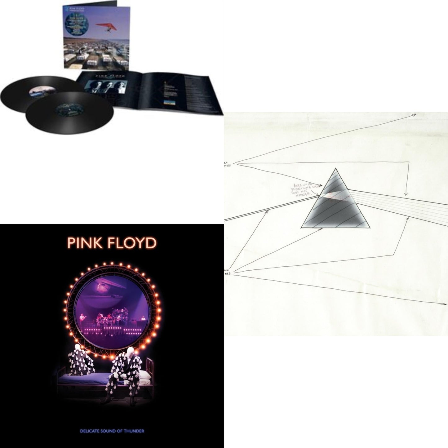 Pink Floyd - Momentary Lapse Of Reason (Remixed & Updated) (2LP/180G) & Delicate Sound Of Thunder (3LP) & Dark Side Of The Moon Live At Wembley Empire Pool 1974