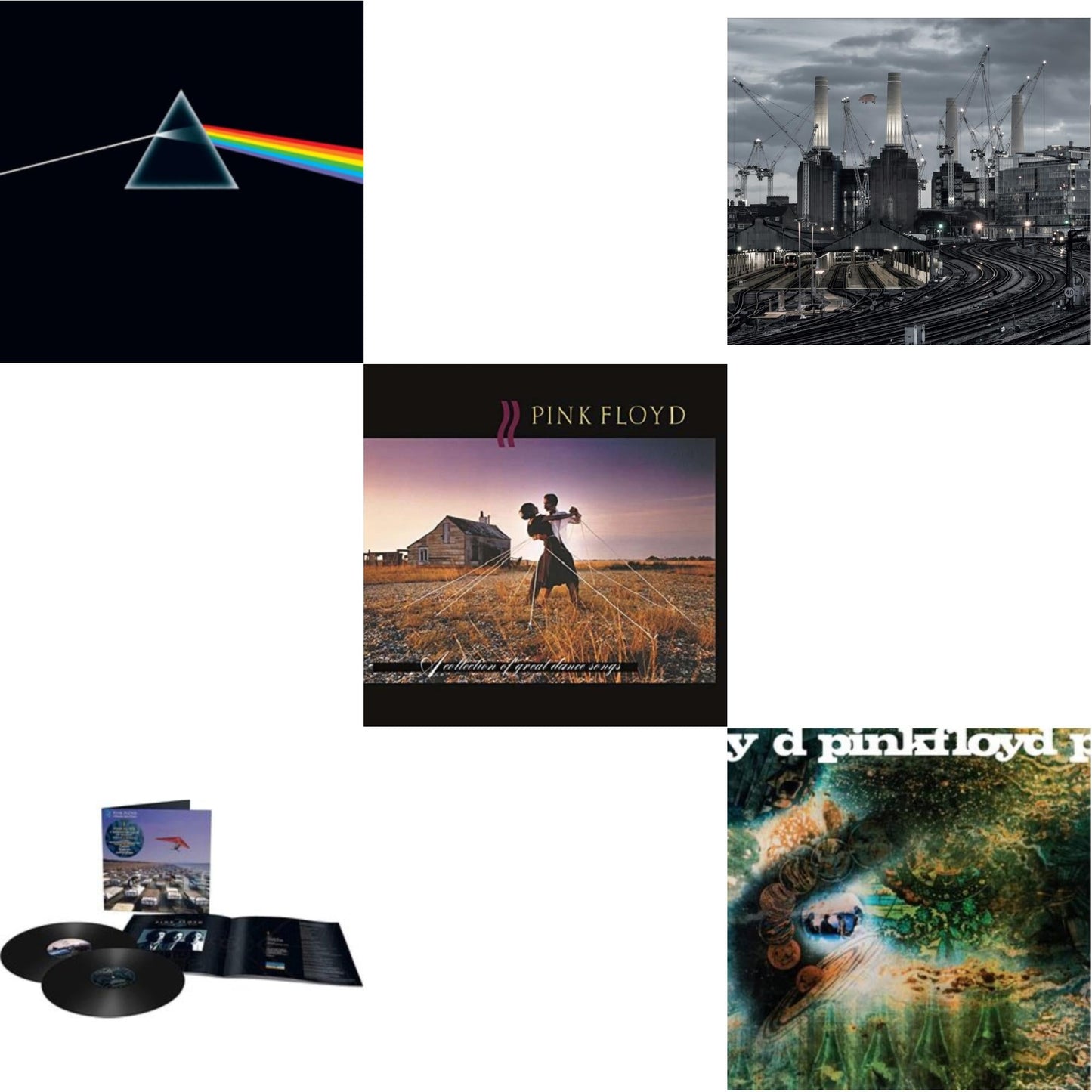 Pink Floyd - Animals (2018 Remix) (180G/LP/CD/Blu-Ray/DVD) & Momentary Lapse Of Reason (Remixed & Updated) (2LP) & Saucerful Of Secrets (Mono/180G) & Dark Side Of The Moon (50Th Anniversary Remaster) & Collection Of Great Dance Songs (180G)