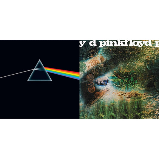Pink Floyd - Dark Side Of The Moon (50Th Anniversary Remaster) & Saucerful Of Secrets (180G) - LP Vinyl Bundle