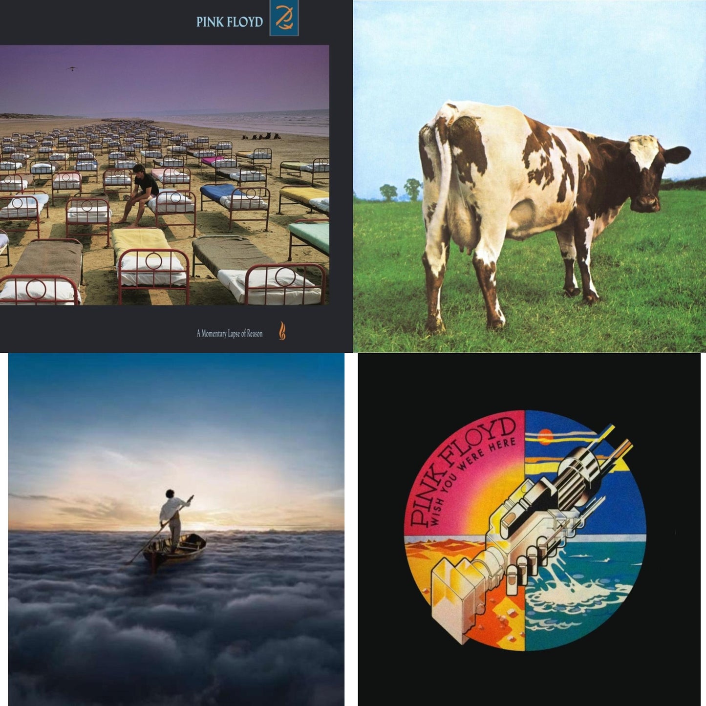Pink Floyd - Endless River (2LP/180G) & Atom Heart Mother (180G/Gatefold/2016 Version) & Wish You Were Here (180G) & Momentary Lapse Of Reason (180G/Gatefold) (2016 Version)