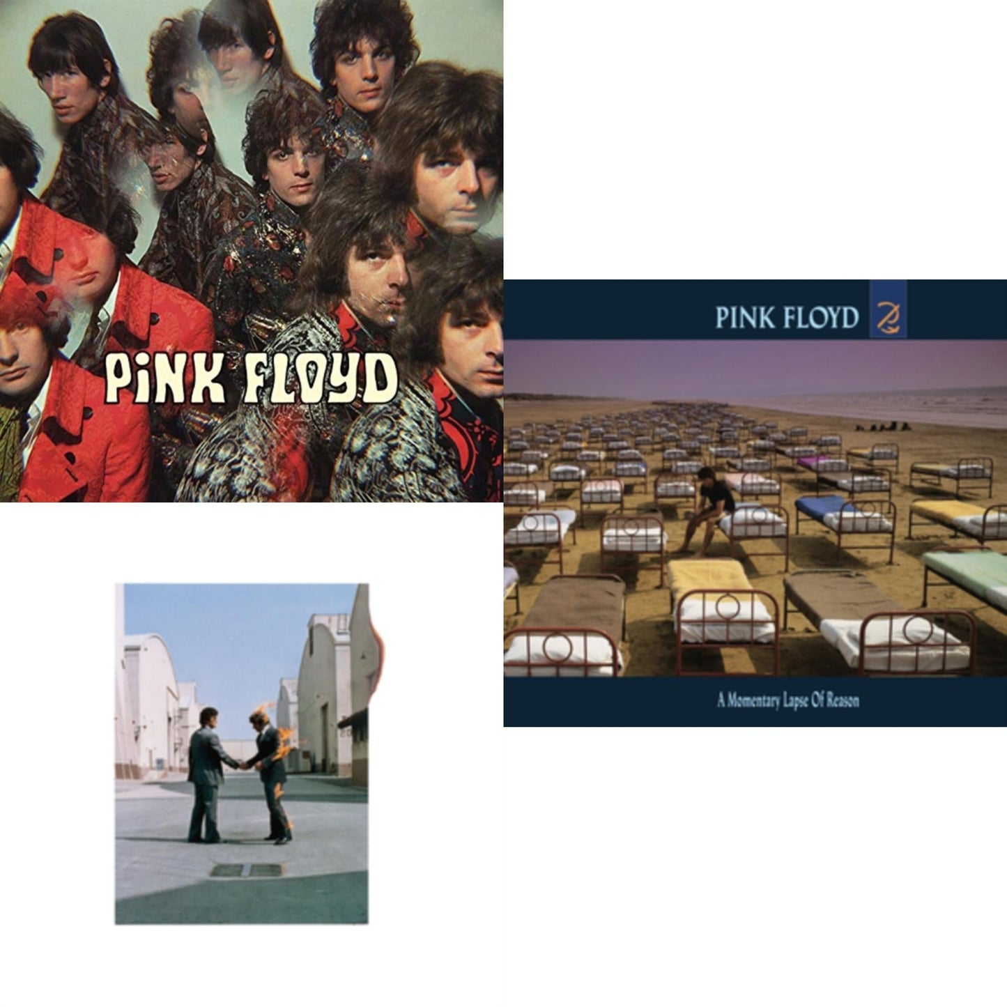 Pink Floyd - Piper At The Gates Of Dawn (180G/2016 Version) & Wish You Were Here (180G) & Momentary Lapse Of Reason (180G/Gatefold) (2016 Version) - LP Vinyl Bundle