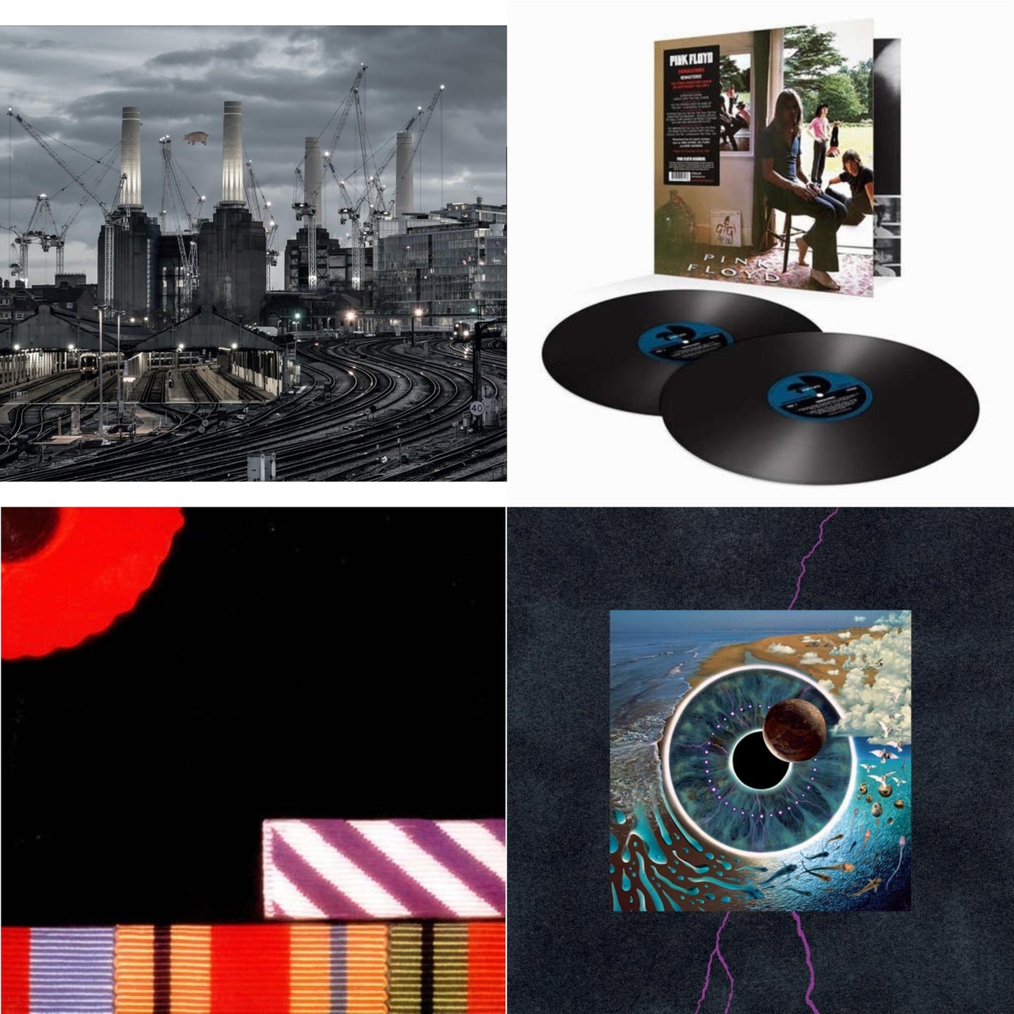 Pink Floyd - Animals (2018 Remix) (180G/LP/CD/Blu-Ray/DVD) & Ummagumma (2LP/180G/2016 Version/Gatefold) & Final Cut (180G/Gatefold) (2016 Version) & Pulse (180G/4LP/52 Pp Book)