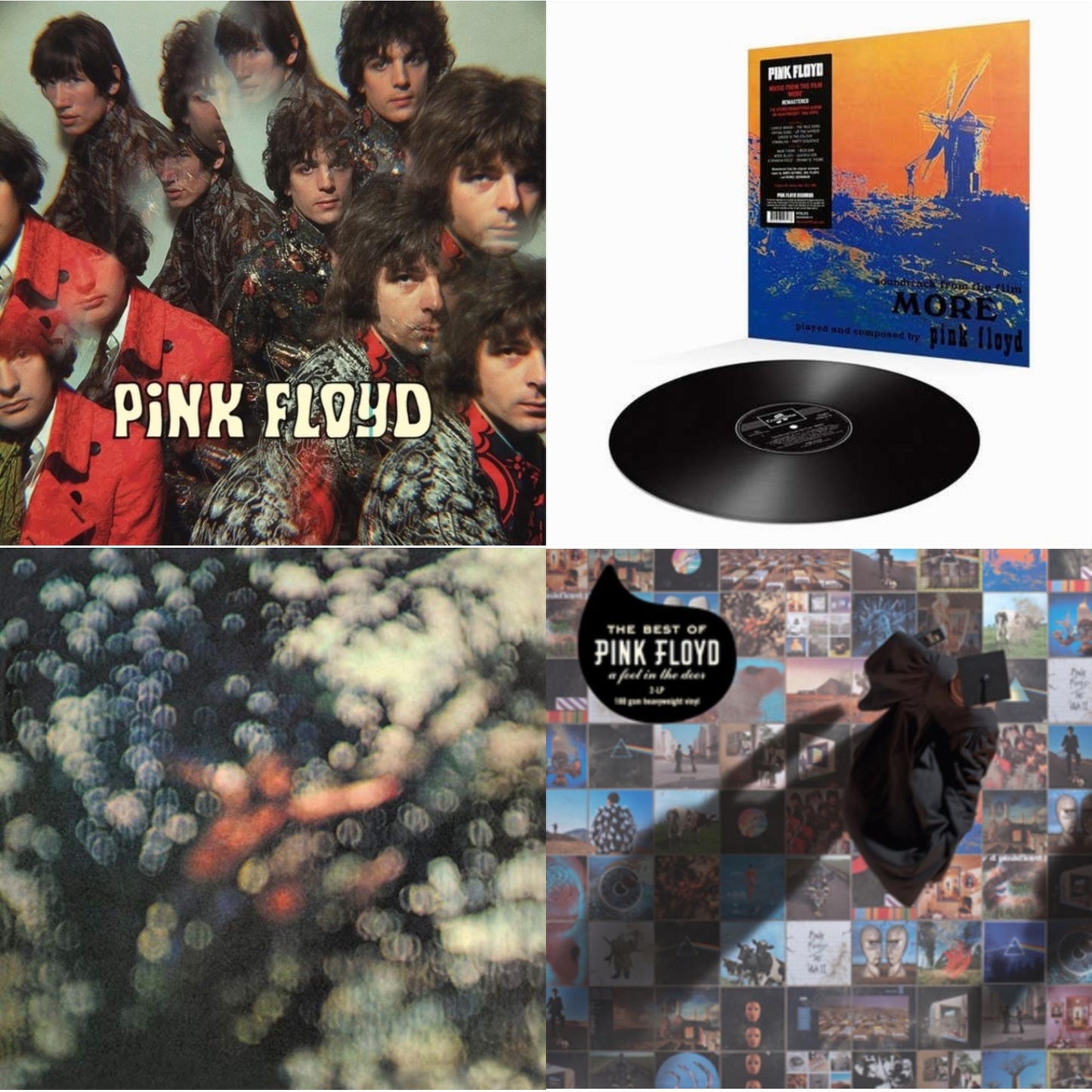 Pink Floyd - Piper At The Gates Of Dawn (Mono Version) & More (180G) & Obscured By Clouds (180G/2016 Version) & Best Of Pink Floyd: A Foot In Door (2LP/180G Vinyl)