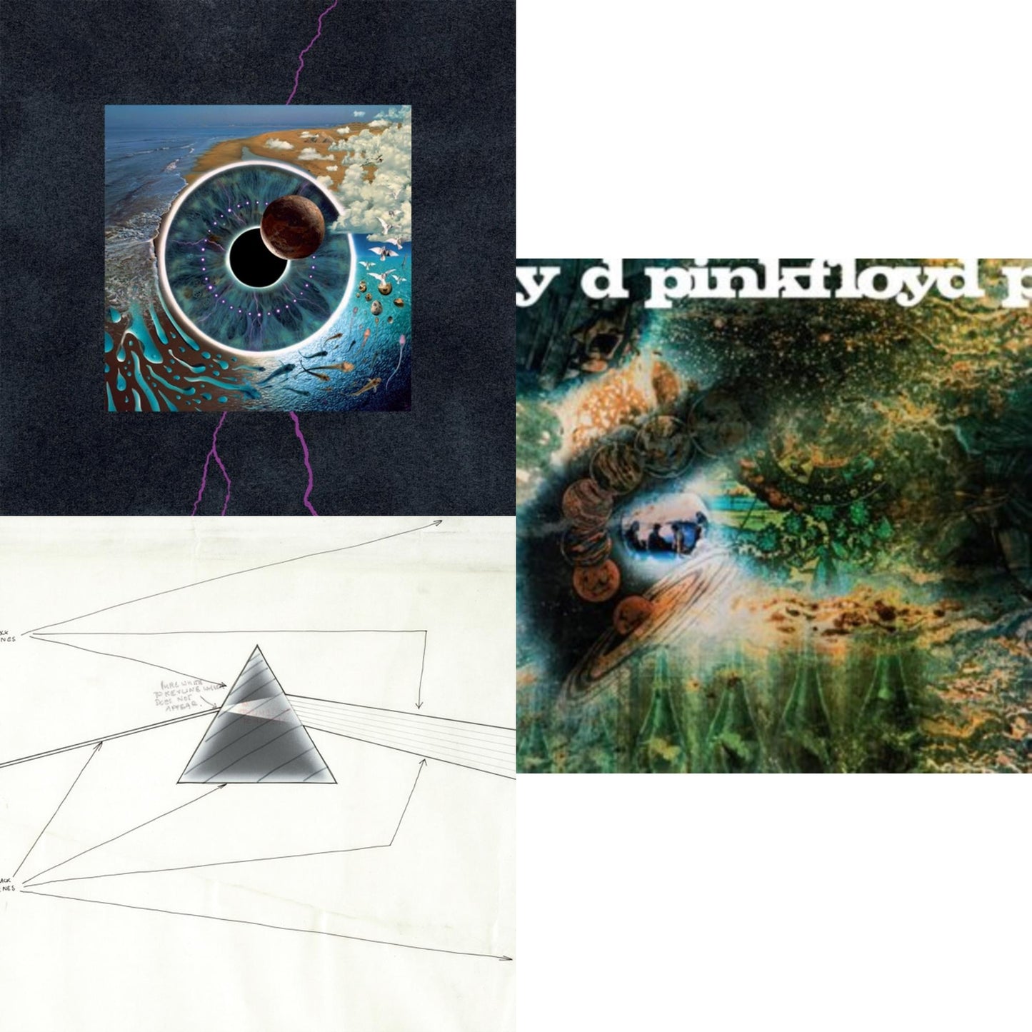 Pink Floyd - Saucerful Of Secrets (Mono/180G) & Dark Side Of The Moon Live At Wembley Empire Pool 1974 & Pulse (180G/4LP/52 Pp Book)