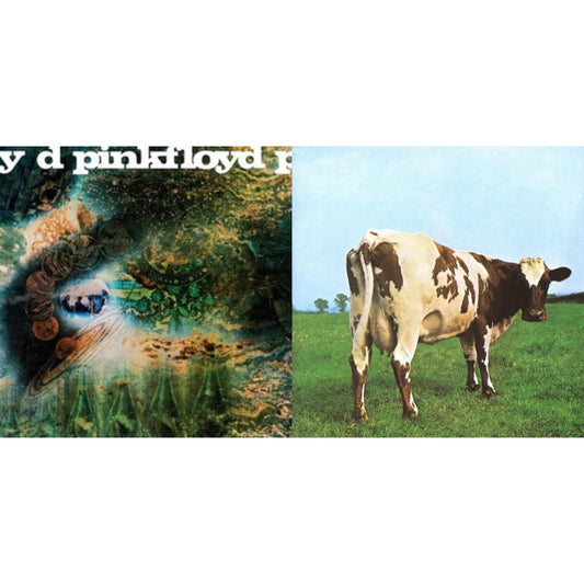 Pink Floyd - Saucerful Of Secrets (Mono/180G) & Atom Heart Mother (180G/Gatefold/2016 Version) - LP Vinyl Bundle