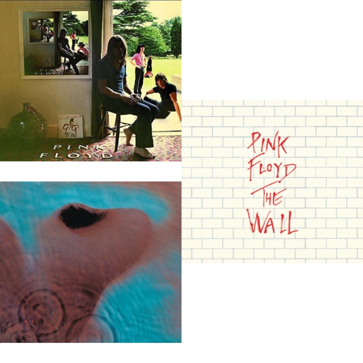 Pink Floyd - Ummagumma & Meddle & Wall - CD Bundle