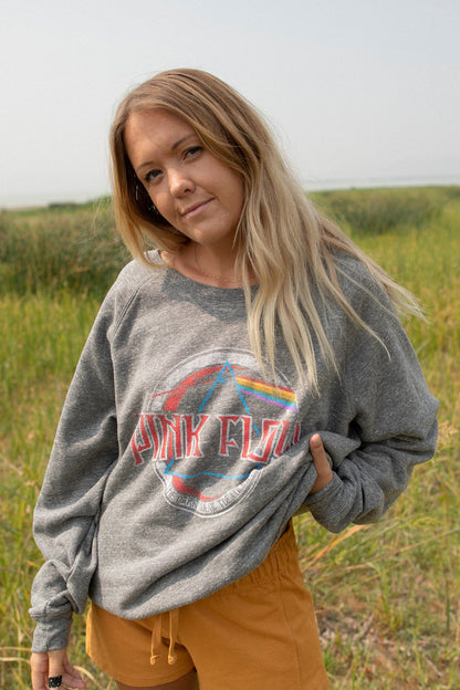 Pink Floyd Oversized Womens Sweatshirt Grey