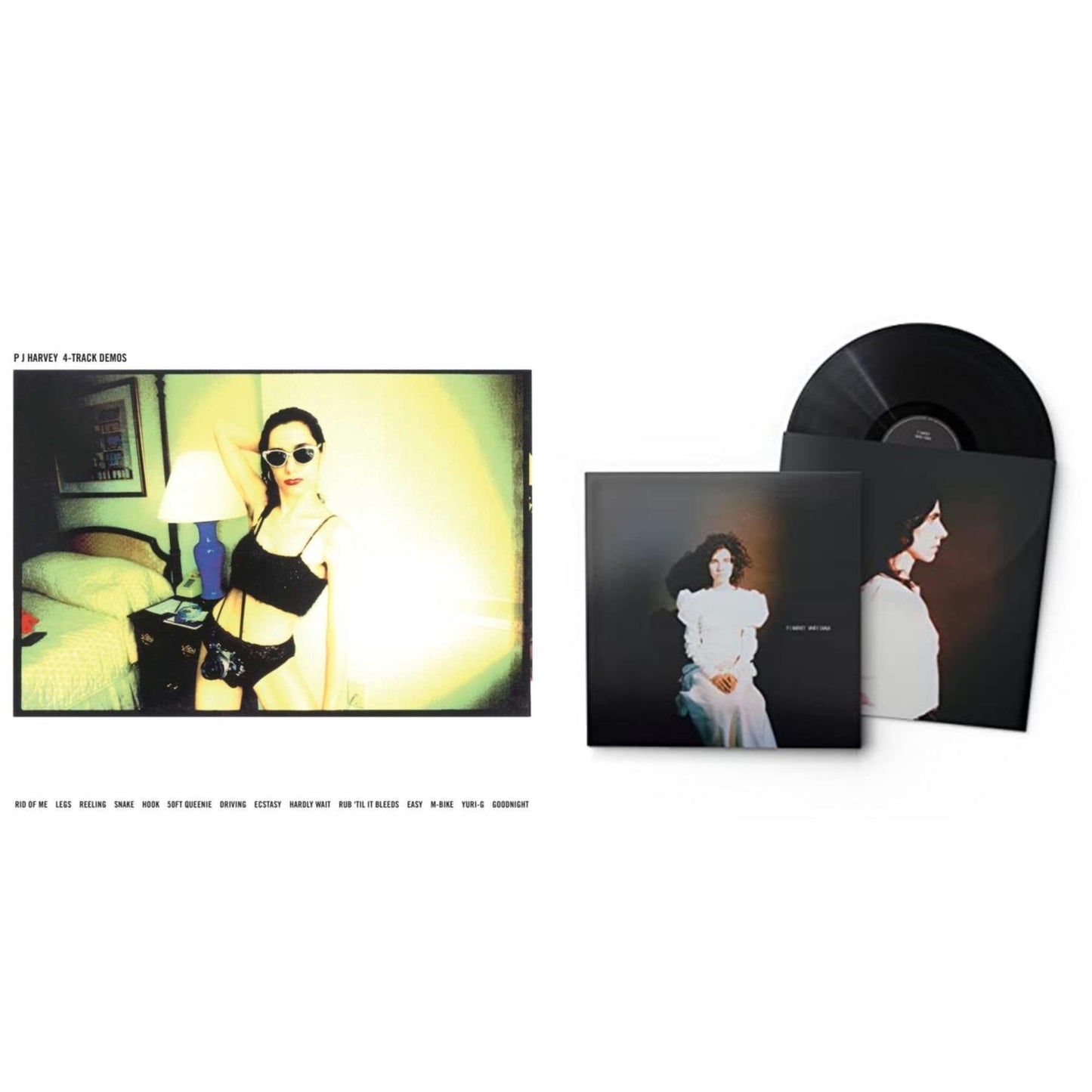 Pj Harvey - White Chalk & 4-Track Demos - LP Vinyl Bundle