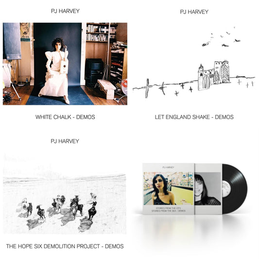 Pj Harvey - White Chalk (Demos) & Let England Shake - Demos & Hope Six Demolition Project - Demos & Stories From The City, Stories From The Sea - Demos - LP Vinyl Bundle