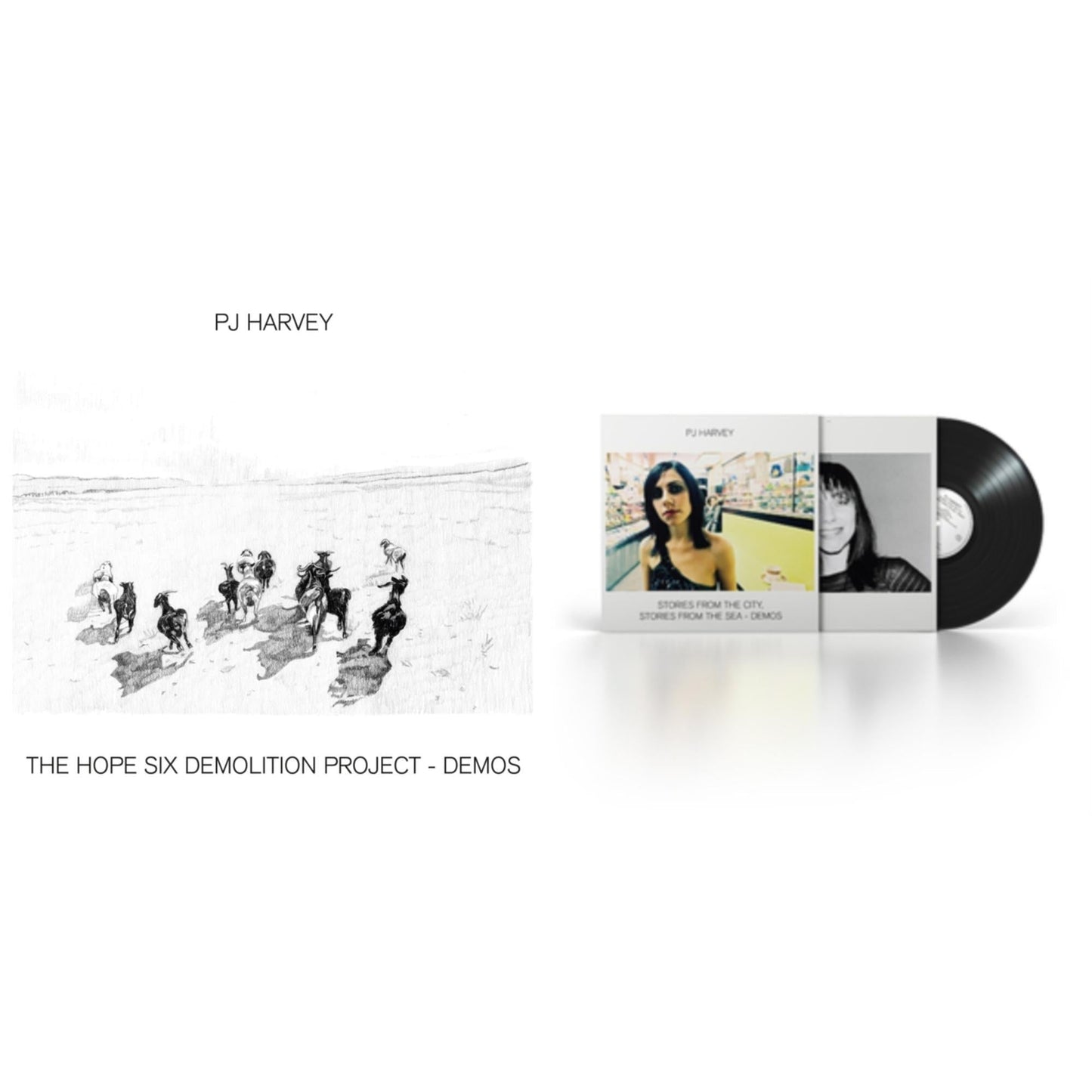 Pj Harvey - Hope Six Demolition Project - Demos & Stories From The City, Stories From The Sea - Demos - LP Vinyl Bundle