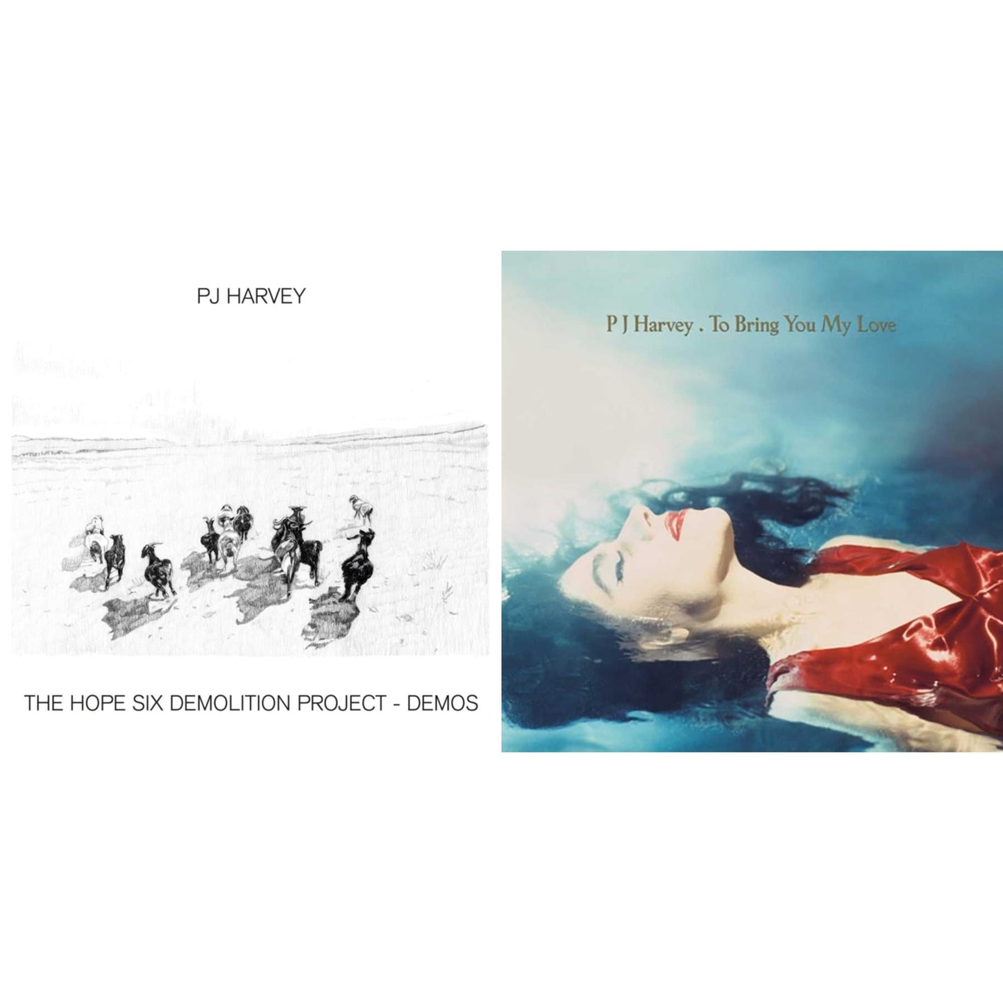 Pj Harvey - Hope Six Demolition Project - Demos & To Bring You My Love - LP Vinyl Bundle