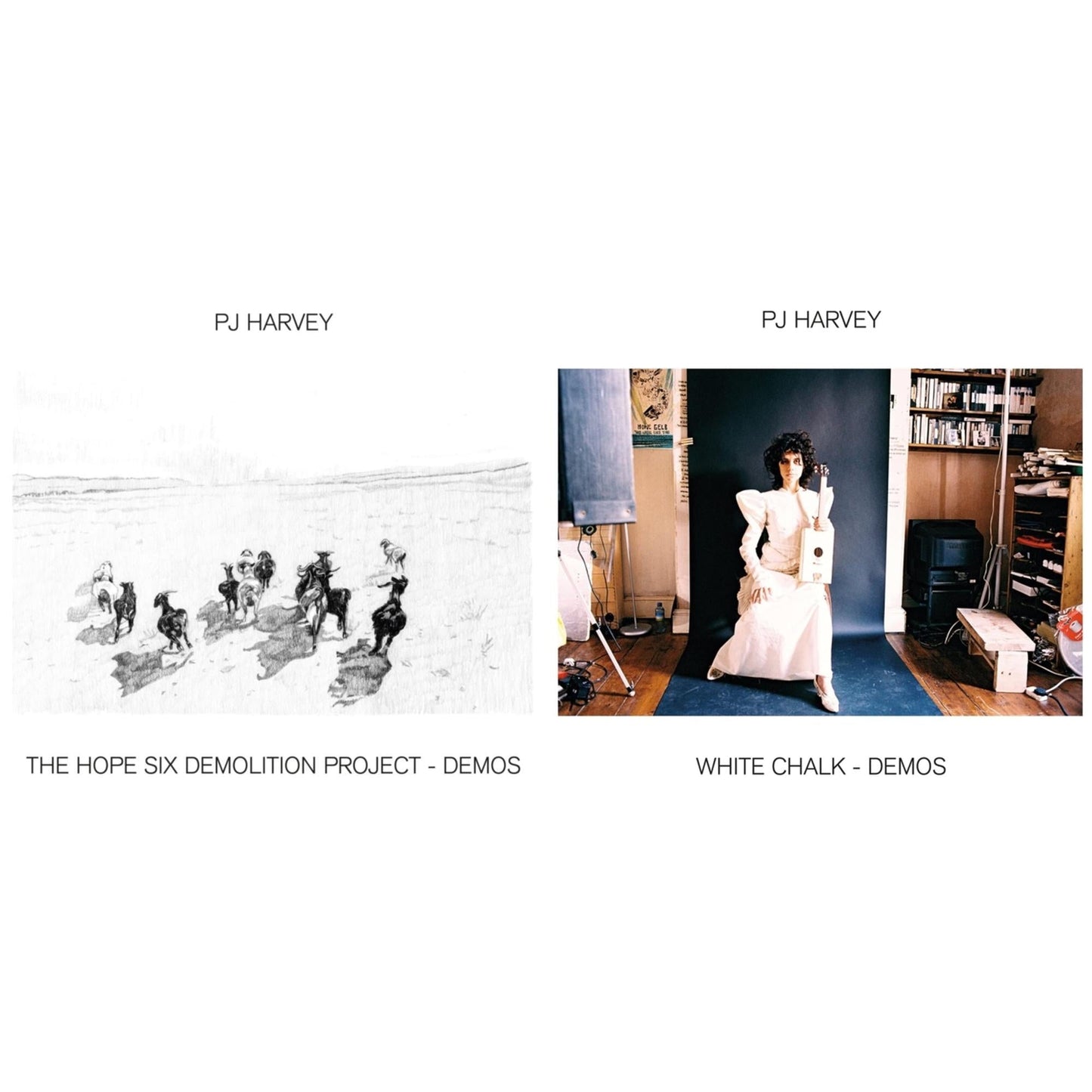 Pj Harvey - White Chalk (Demos) & Hope Six Demolition Project - Demos - LP Vinyl Bundle
