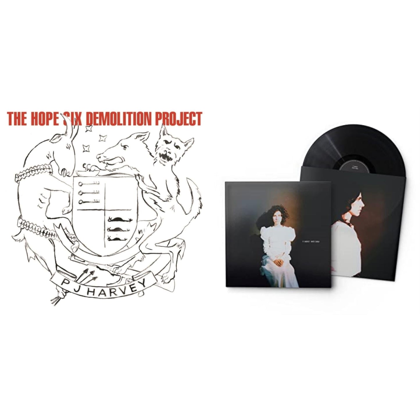 Pj Harvey - White Chalk & Hope Six Demolition Project - LP Vinyl Bundle