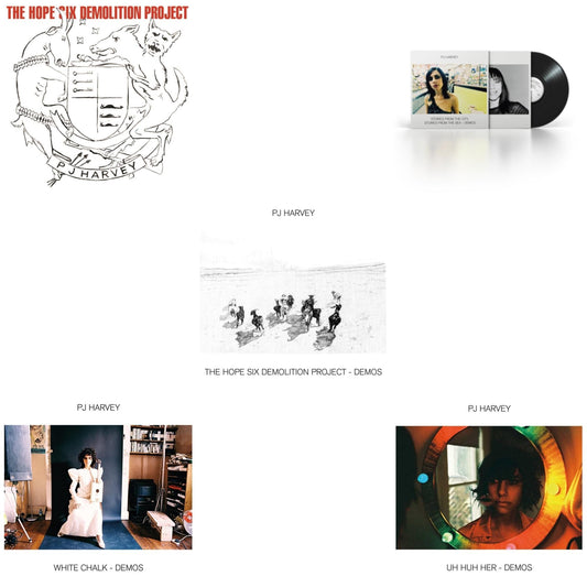 Pj Harvey - Uh Huh Her (Demos) & White Chalk (Demos) & Hope Six Demolition Project & Hope Six Demolition Project - Demos & Stories From The City, Stories From The Sea - Demos - LP Vinyl Bundle