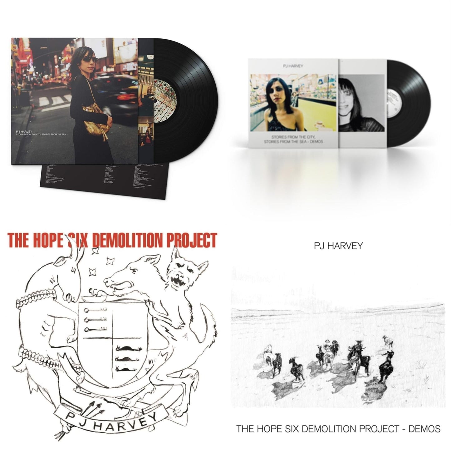 Pj Harvey - Hope Six Demolition Project & Hope Six Demolition Project - Demos & Stories From The City, Stories From The Sea & Stories From The City, Stories From The Sea - Demos - LP Vinyl Bundle
