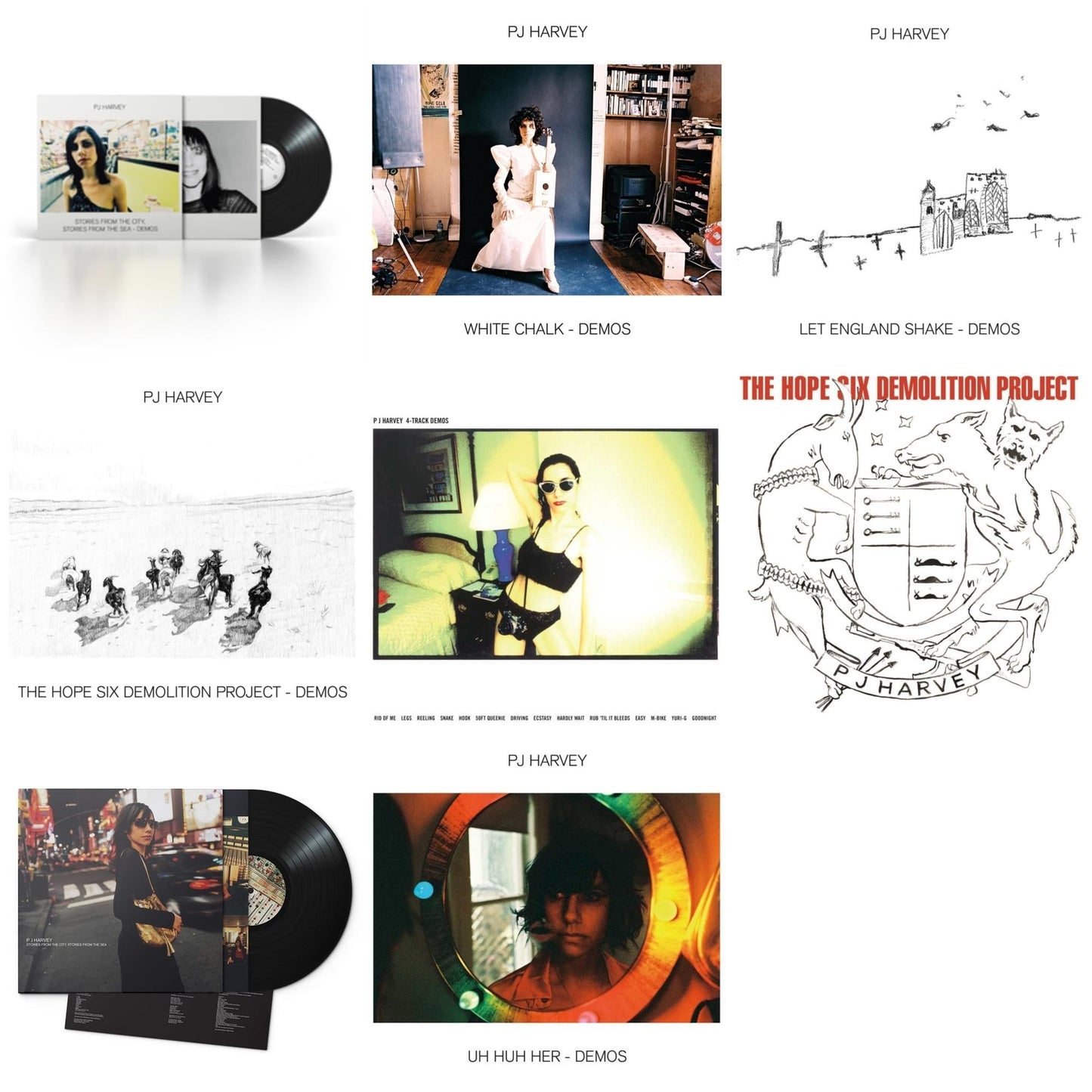Pj Harvey - Stories From The City, Stories From The Sea - Demos & White Chalk (Demos) & Let England Shake - Demos & Hope Six Demolition Project - Demos & 4-Track Demos & Hope Six Demolition Project & Stories From The City, Stories From The Sea & Uh