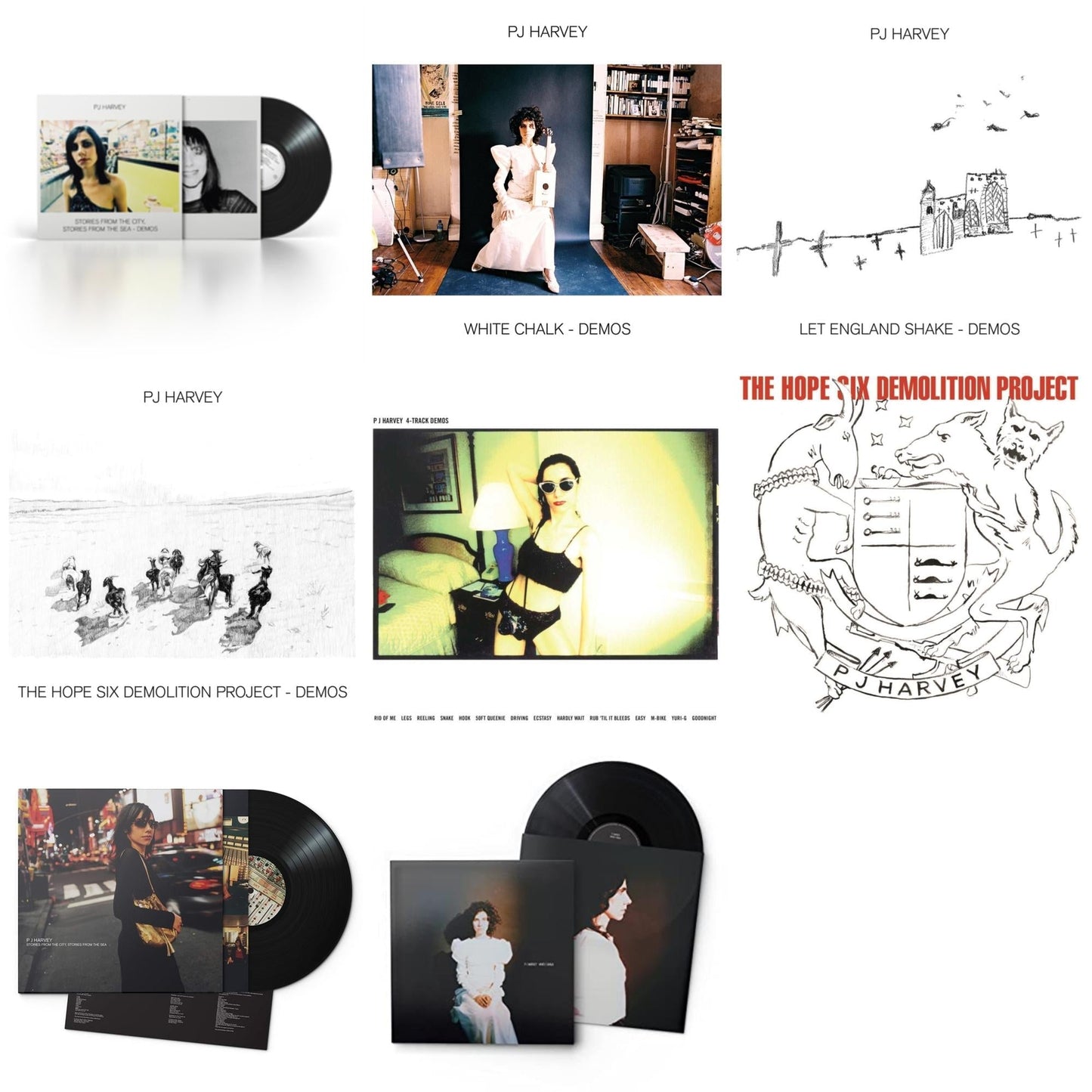 Pj Harvey - White Chalk & White Chalk (Demos) & Let England Shake - Demos & Hope Six Demolition Project & Hope Six Demolition Project - Demos & 4-Track Demos & Stories From The City, Stories From The Sea & Stories From The City, Stories From The Sea