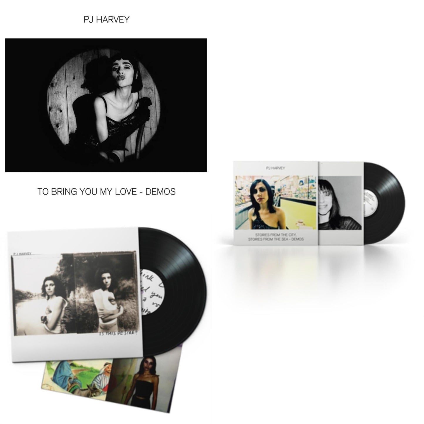 Pj Harvey - To Bring You My Love - Demos & Is This Desire? (2020 Reissue) & Stories From The City, Stories From The Sea - Demos - LP Vinyl Bundle