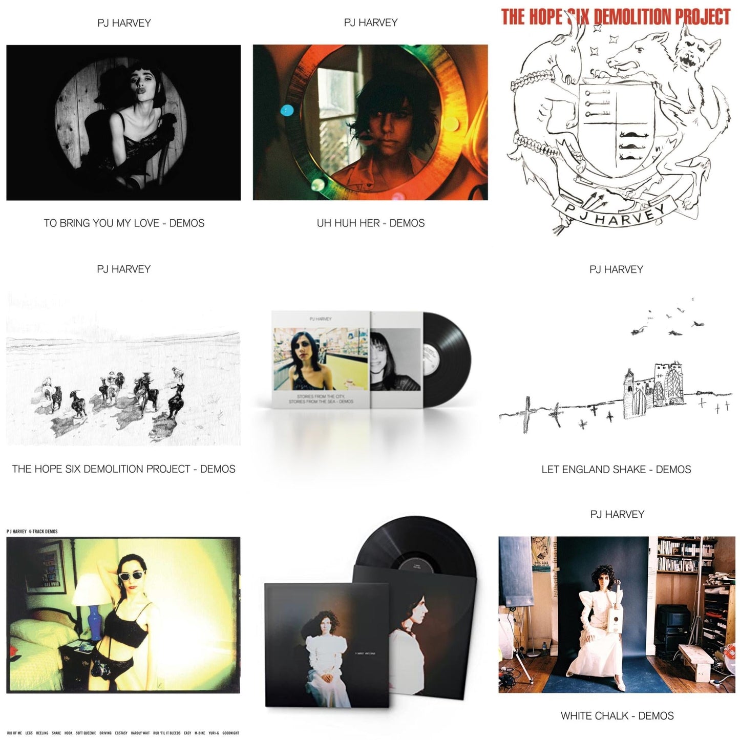 Pj Harvey - Uh Huh Her (Demos) & White Chalk & White Chalk (Demos) & Let England Shake - Demos & Hope Six Demolition Project & Hope Six Demolition Project - Demos & 4-Track Demos & To Bring You My Love - Demos & Stories From The City, Stories From