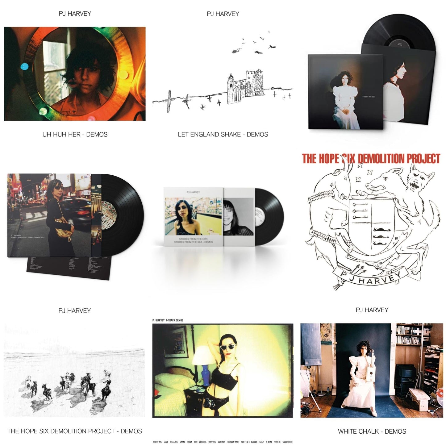 Pj Harvey - Uh Huh Her (Demos) & White Chalk & White Chalk (Demos) & Let England Shake - Demos & Hope Six Demolition Project & Hope Six Demolition Project - Demos & 4-Track Demos & Stories From The City, Stories From The Sea & Stories From The City,