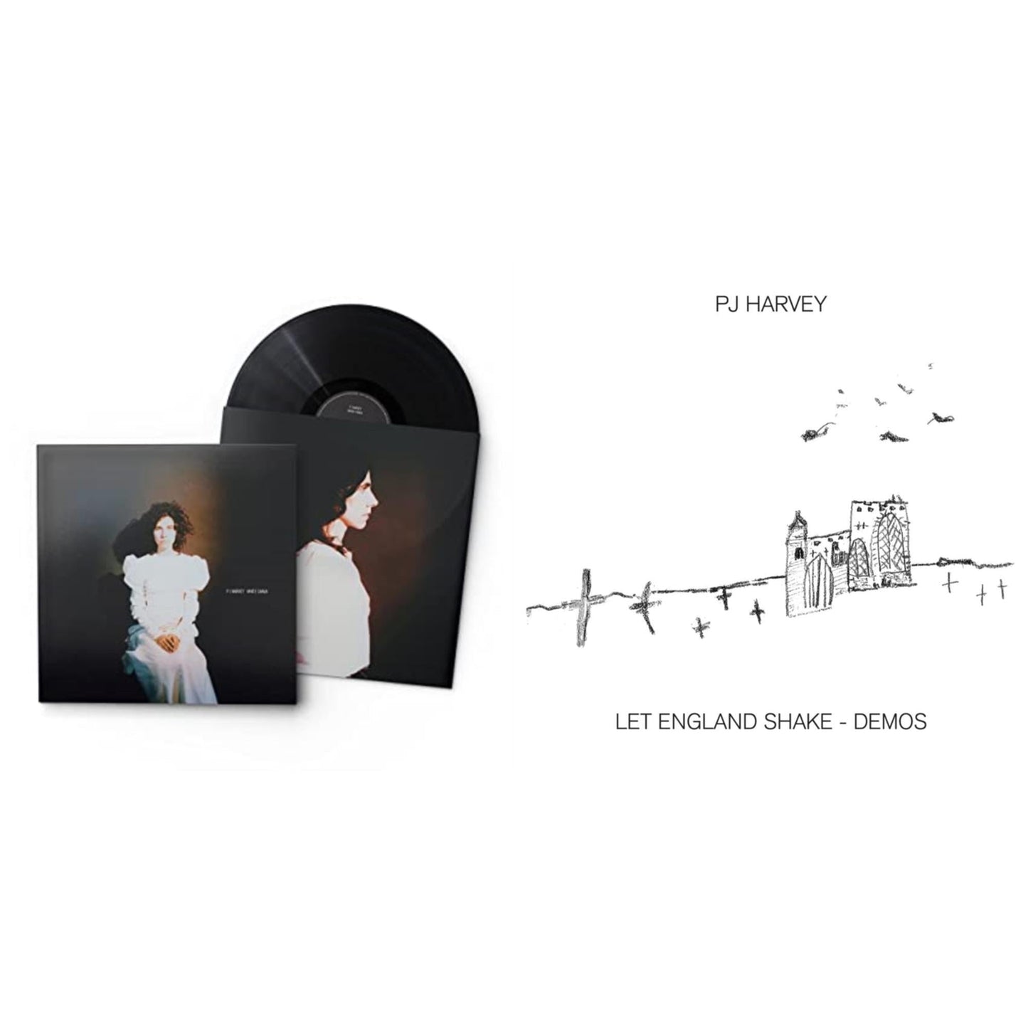 Pj Harvey - White Chalk & Let England Shake - Demos - LP Vinyl Bundle