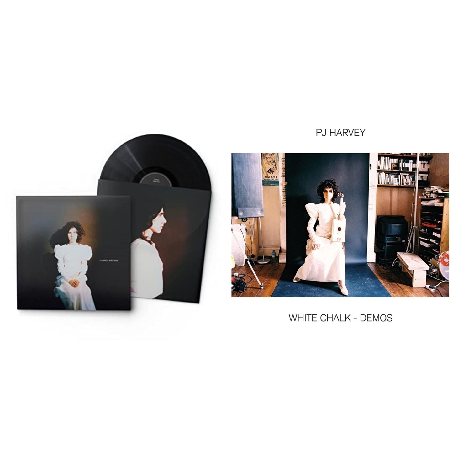 Pj Harvey - White Chalk & White Chalk (Demos) - LP Vinyl Bundle