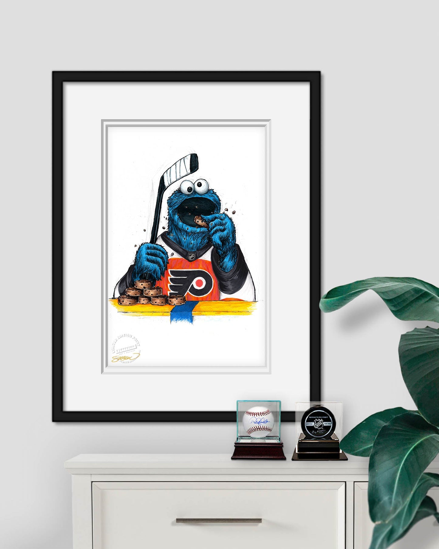 Cookie Monster x NHL Flyers Limited Edition Art Print