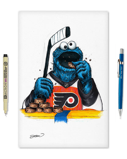Cookie Monster x NHL Flyers Limited Edition Art Print