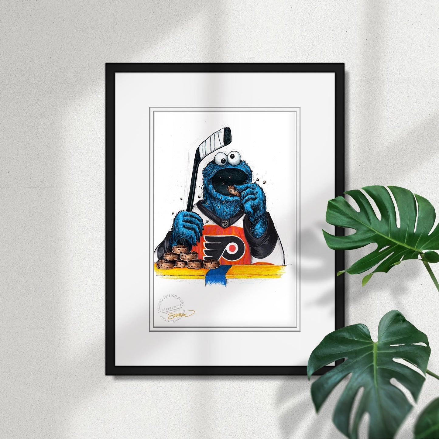 Cookie Monster x NHL Flyers Limited Edition Art Print
