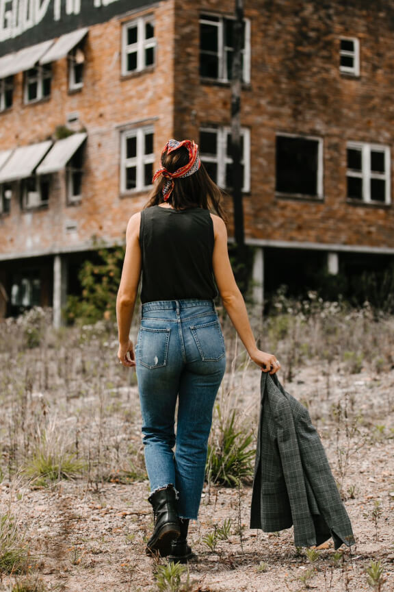 PORTER BLUE X PEOPLE OF LEISURE - Rebel Straight Mabel Wash