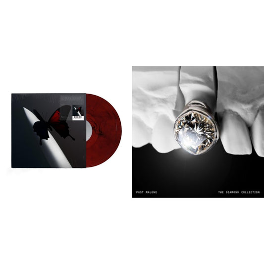 Post Malone - Twelve Carat Toothache (Red & Black Marble Vinyl/2LP) & Diamond Collection (Metallic Silver Vinyl/2LP)