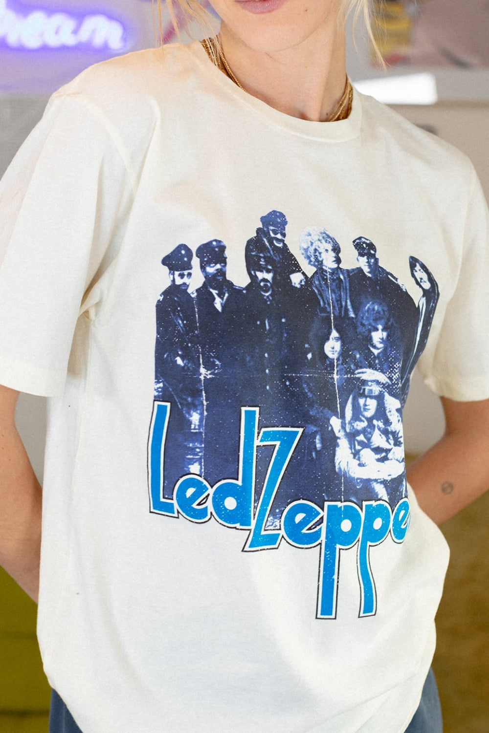 Led Zeppelin Womens Tee Shirt White