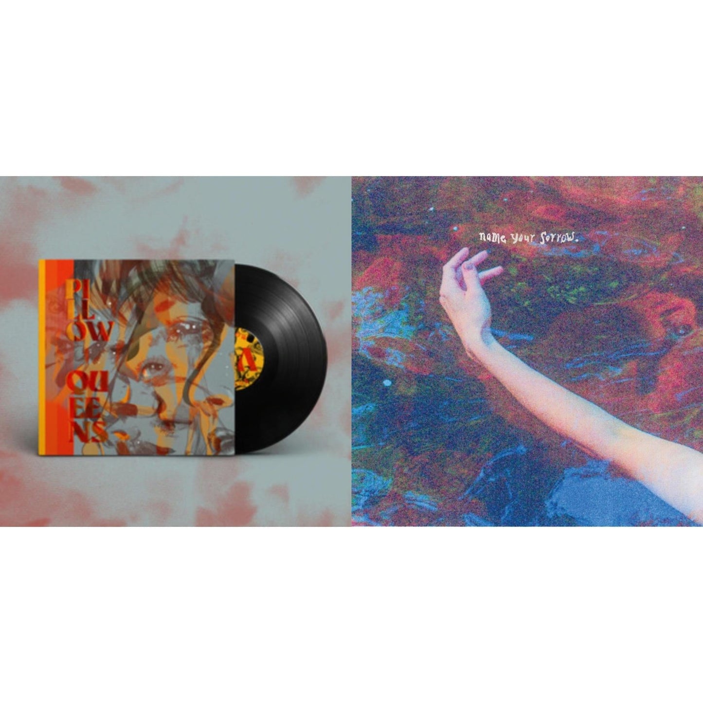 Pillow Queens - Leave The Light On & Name Your Sorrow (X) (Translucent Sea Blue LP Vinyl)