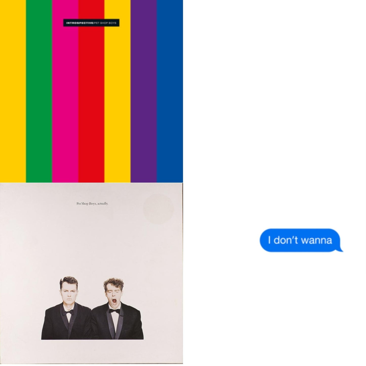 Pet Shop Boys - Introspective (2018 Remastered Version) & Actually (2018 Remastered Version) & I Don't Wanna - LP Vinyl Bundle