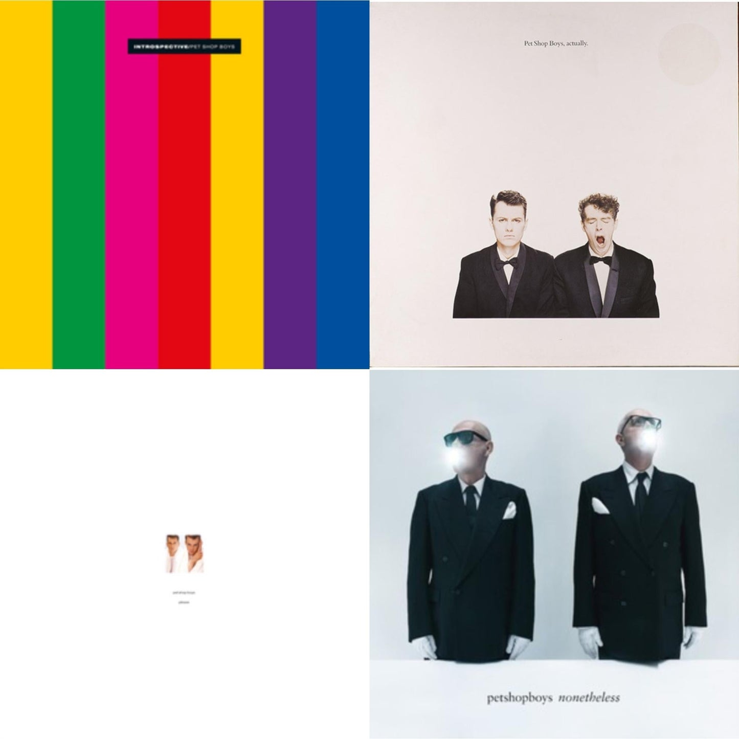 Pet Shop Boys - Introspective (2018 Remastered Version) & Actually (2018 Remastered Version) & Please (2018 Remastered Version) & Nonetheless - LP Vinyl Bundle