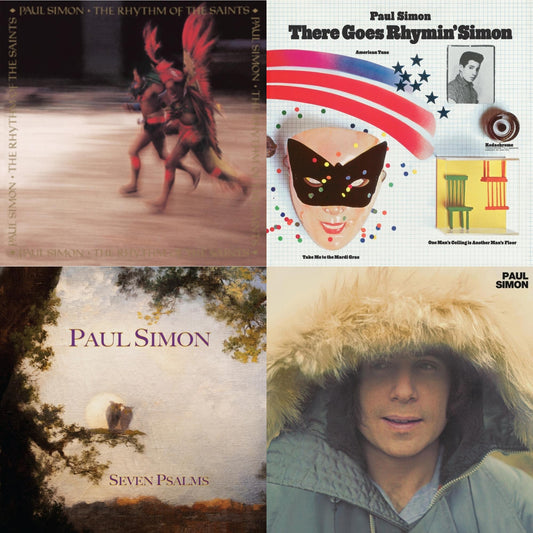 Paul Simon - Rhythm Of The Saints (140G/Dl Code) & There Goes Rhymin' Simon (Opaque Orange LP Vinyl/50Th Anniversary) (Rsd Essential) & Seven Psalms (140G) & Paul Simon (180G)