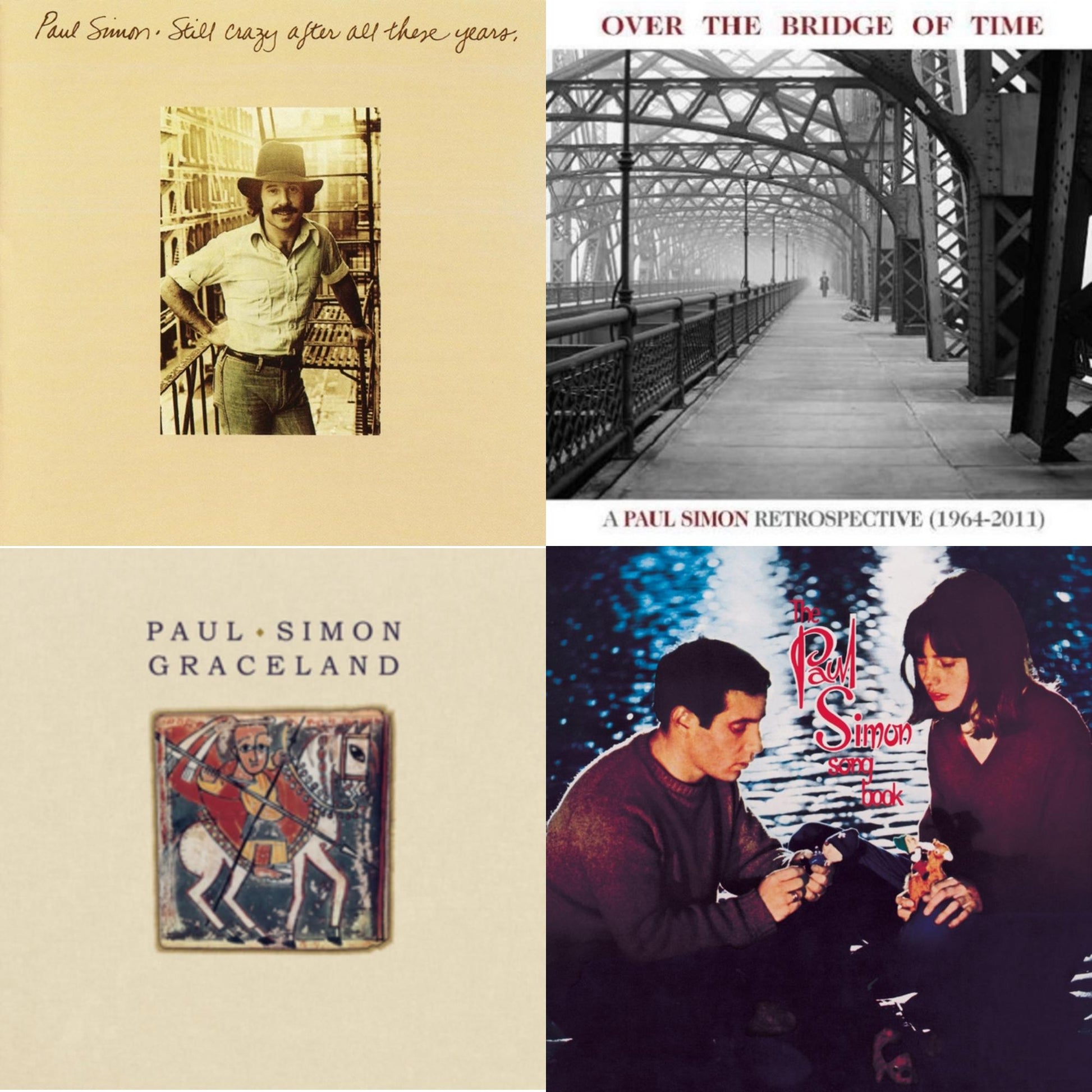 Paul Simon - Graceland (25Th Anniversary Edition) & Paul Simon Songbook & Still Crazy After All These Years & Over The Bridge Of Time: Retrospective - CD Bundle