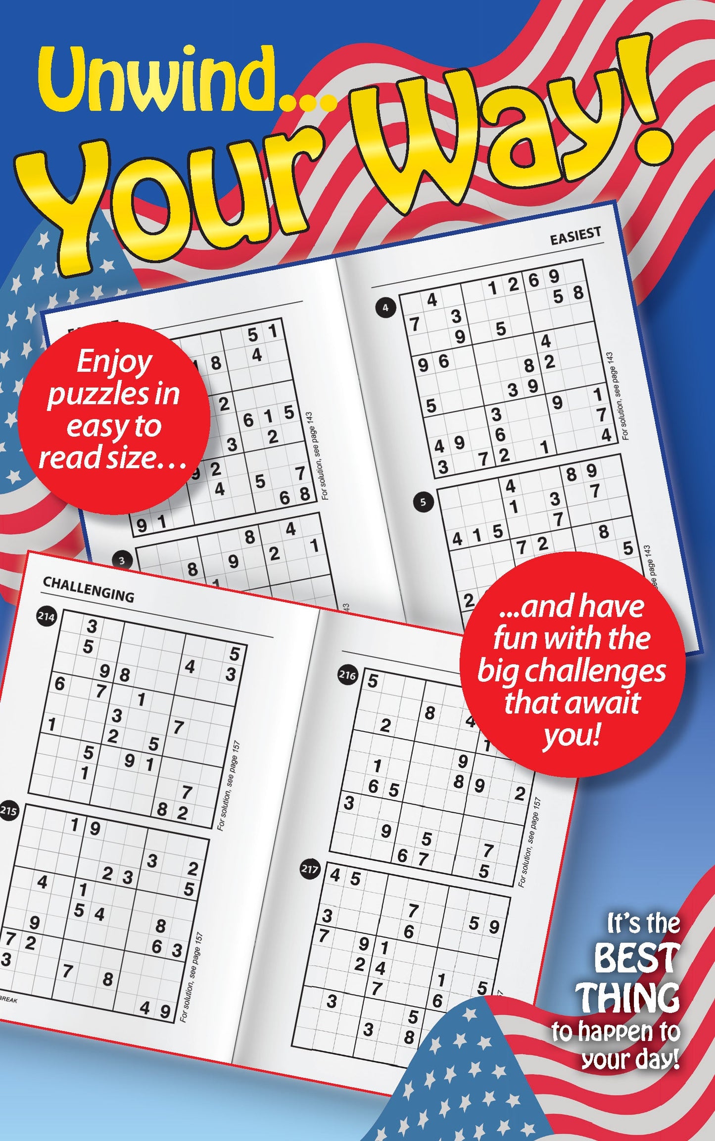 World's Best Puzzles Sudoku - Large Print Vo. 5 / Issue 18: 277 Puzzles, 5 Levels Of Difficulty, Helpful Hints, Enhance Your Skills, Brain Boosting, Relaxing, Unwind, De-Stress, Solve, Unplug & More!