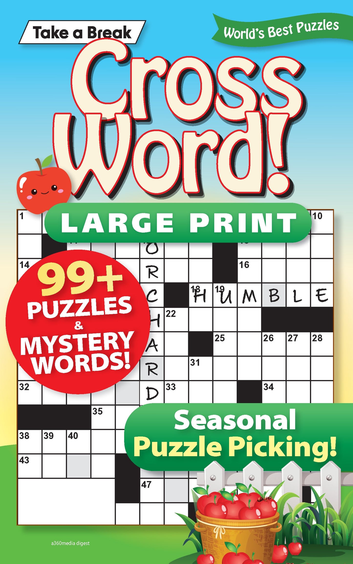 Take a Break - Cross Word (Large Print): 99+ Puzzles & Mystery Words, Seasonal Puzzle Picking, Hours Of Mind-Boosting Fun, Brain Challenges, Relax, Unwind, Unplug, De-Stress, Sit Back & Solve!