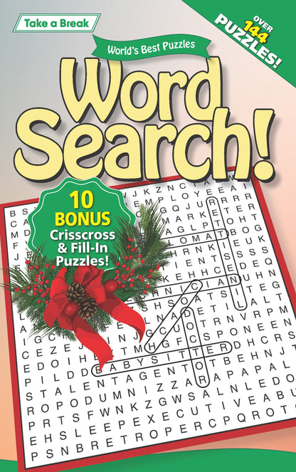 Take a Break - Word Search: 144+ Puzzles, 10 Bonus Crisscross & Fill-In Puzzles, Autumn Themed, Brain Challenges, Mind-Boosting Fun, Relax, Unwind, Unplug, De-Stress, Reduce Anxiety & Solve!